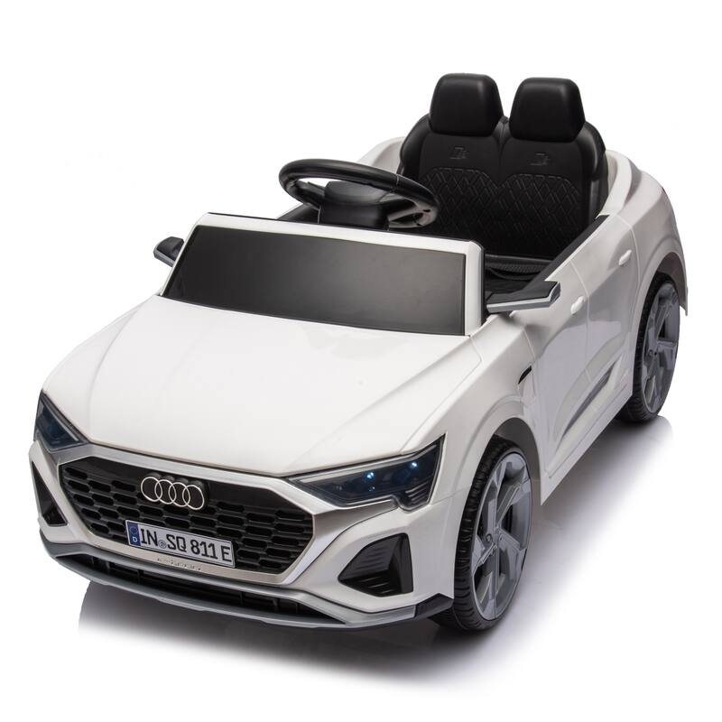 12V Kids Ride On Electric Car W/Parents Remote Control,Licensed Audi Sq8 For Kids,Volume Control,For Kids Aged 3-6.