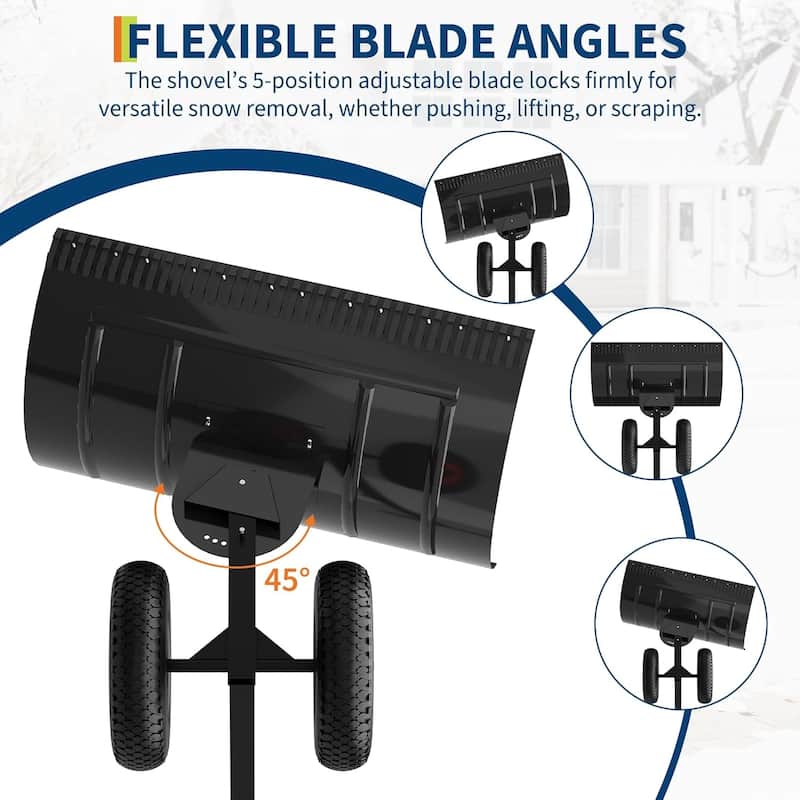 Snow Shovel with Wheels