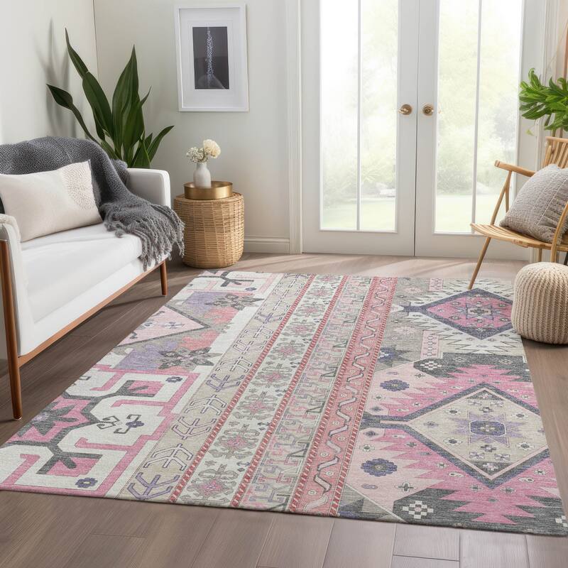 Premium Washable Super Soft Boho Global Aniston Mayfield Rug
