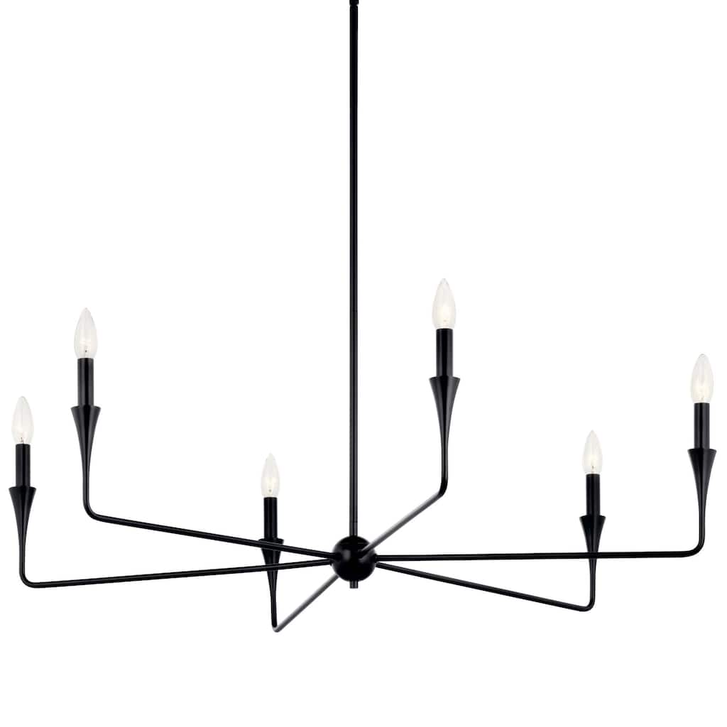 Kichler 52690 Alvaro 6 Light 41" Wide Taper Candle Style Chandelier