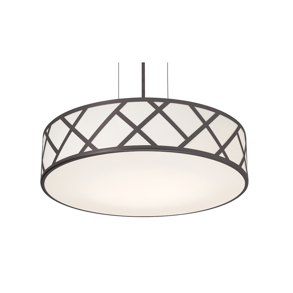 AFX Haven 21'' Medium Base Pendant - Black Finish