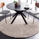 preview thumbnail 96 of 105, SAFAVIEH Handmade Natura Courtney Wool Rug 6' Round - Ivory/Dark Brown
