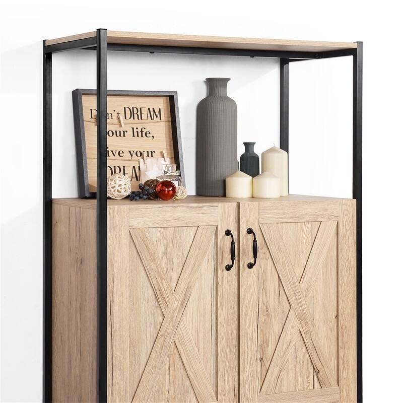 Rustic Wooden Storage Accent with Shelves Bed Bath & Beyond