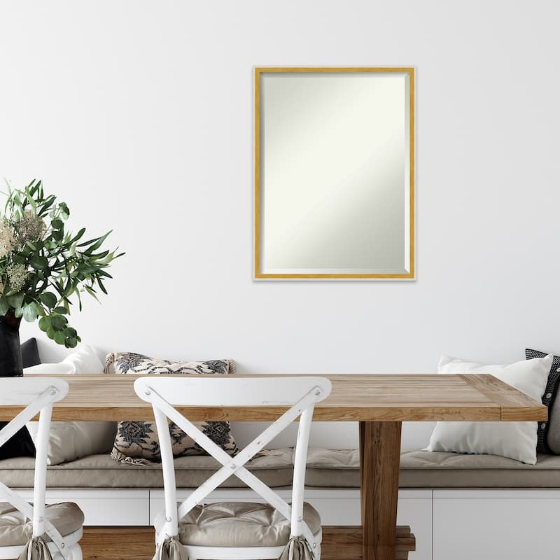 Paige Beveled Wood Framed Wall Mirror