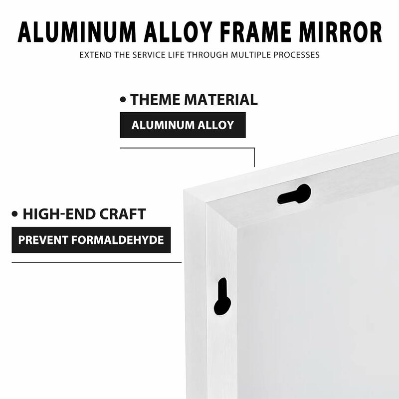 Dovelina Modern Full Length Floor Mirror - Freestanding Vanity Mirror for Bathroom or Living Space
