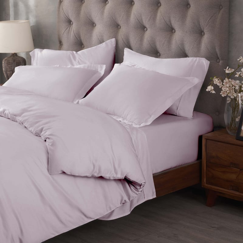 Superior Egyptian Cotton 400 Thread Count Solid Duvet Cover Set