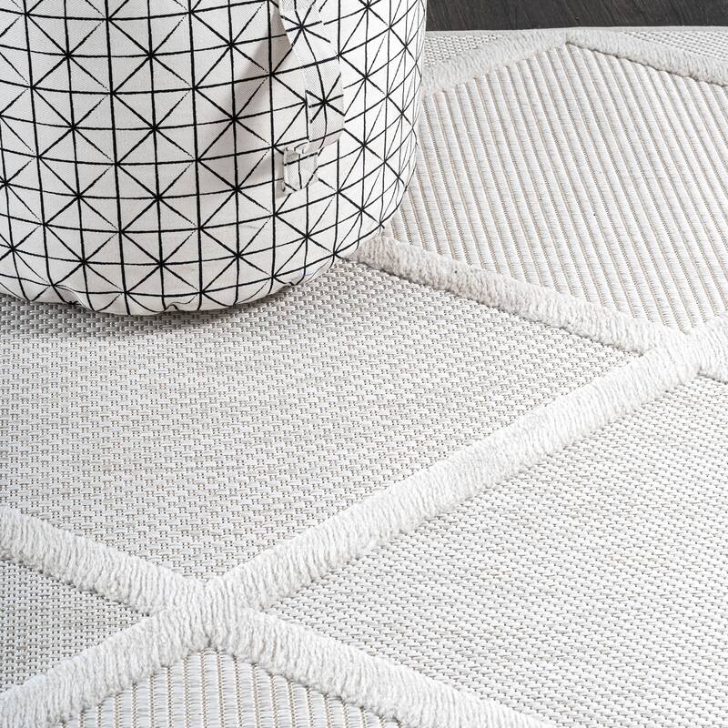 JONATHAN Y Talaia Diamond Trellis Indoor/Outdoor Area Rug