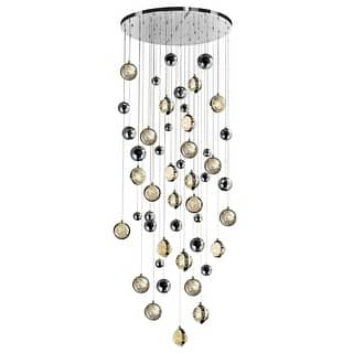 Salvador Integrated LED 32in Polished Nickel Chandelier - Polished Nickel