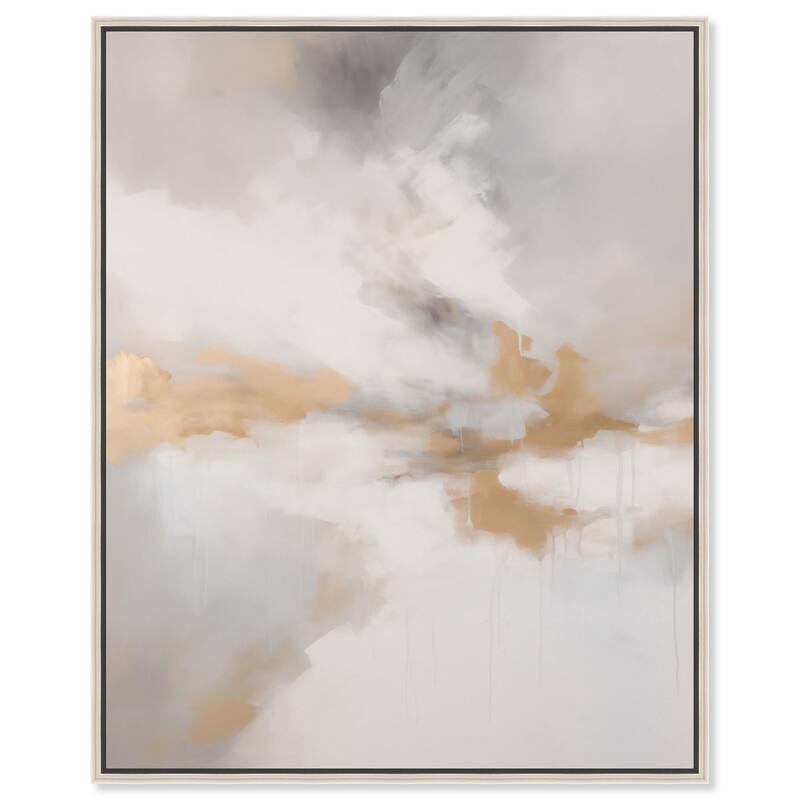 Fleeting Gold I Canvas by Art Remedy - Silver - 16" x 20"