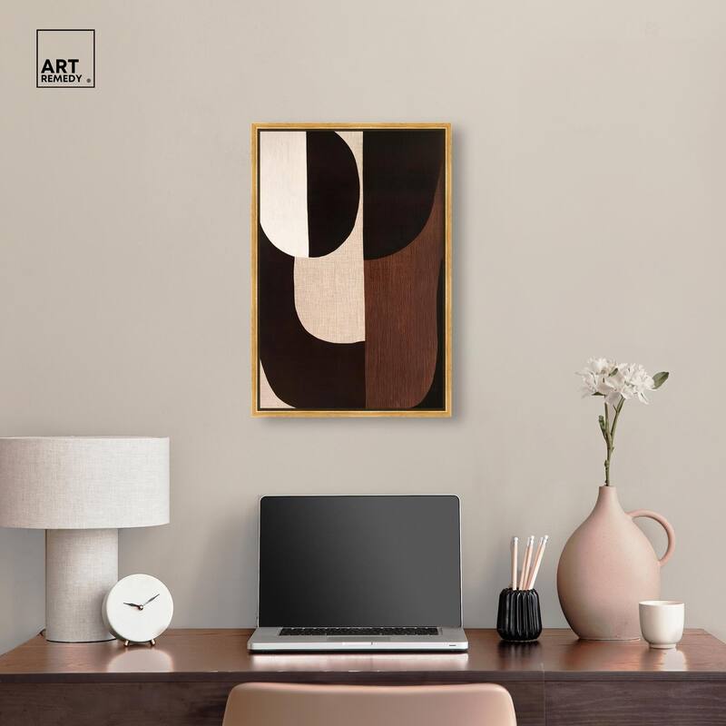 Quartet in Brown I Canvas by Art Remedy