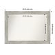 preview thumbnail 94 of 119, Dove Greywash Framed Non-Beveled Custom Wall Mirror, Bathroom Vanity Mirror Outer Size: 46 x 33