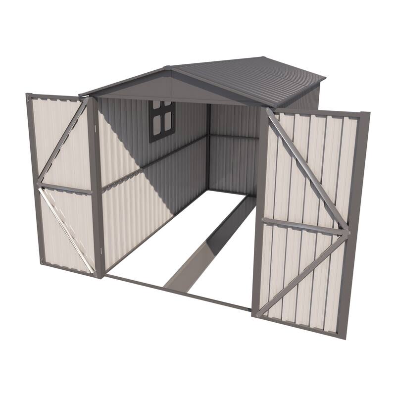 Outdoor Steel Storage Shed With Window ,Metal Garden Sheds
