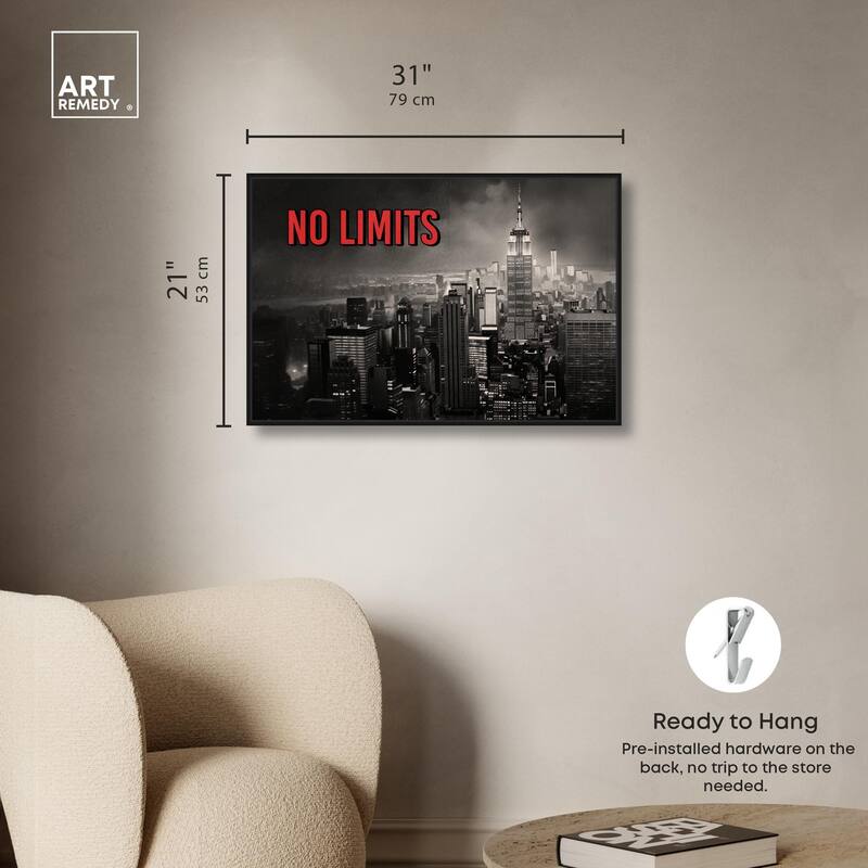 No Limits City Canvas by Art Remedy