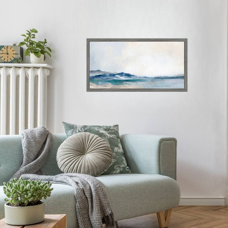 Tranquil Horizon Over Rolling Hills by PI Studio Framed Canvas Wall Art Print