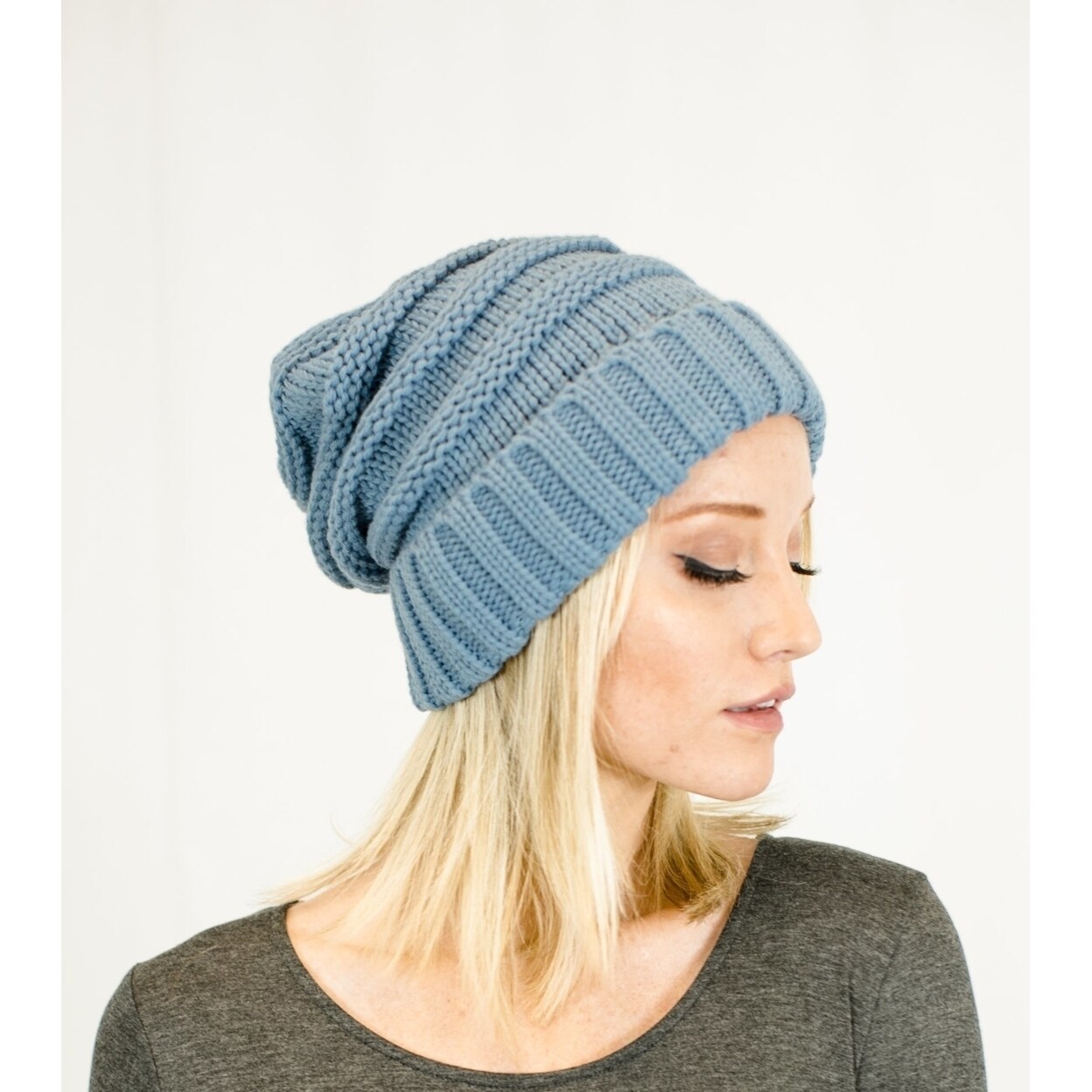 oversized knit cap