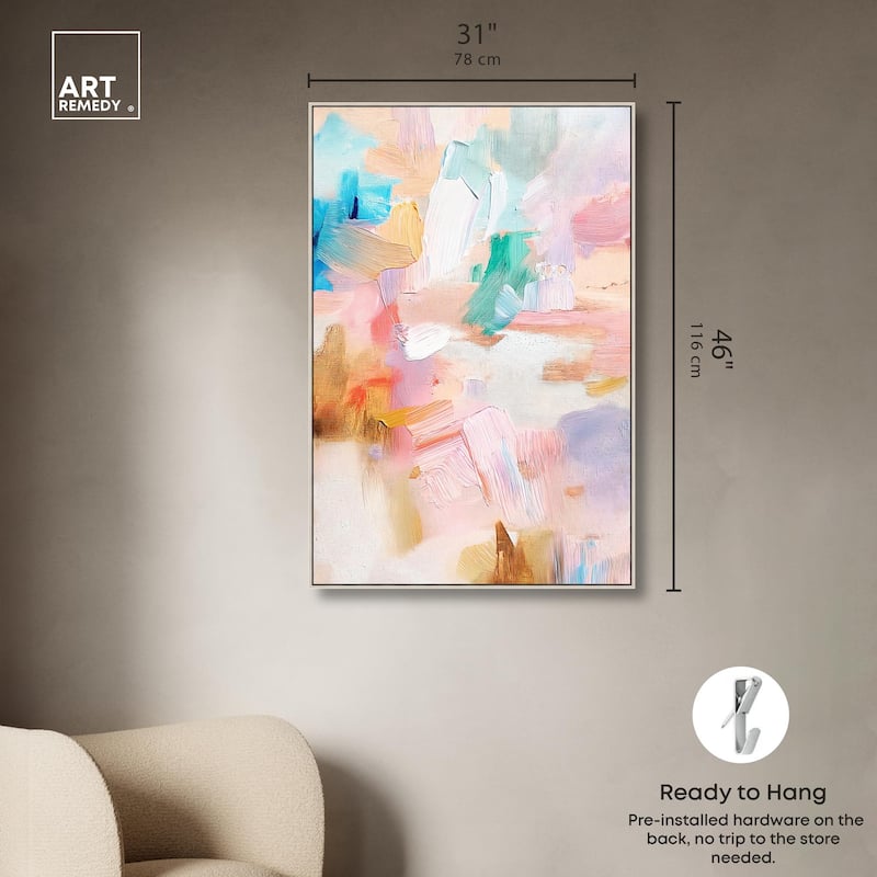 Rose Quartz II Canvas by Art Remedy