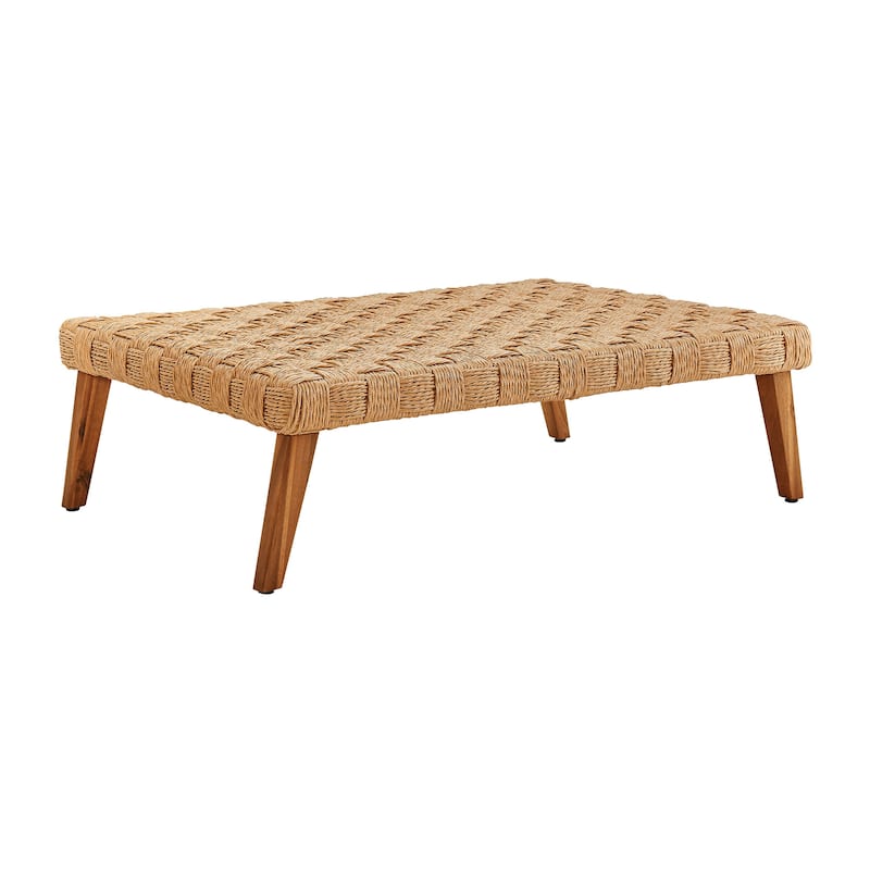 Thames Outdoor Patio Wicker Outdoor Patio Rattan Coffee Table
