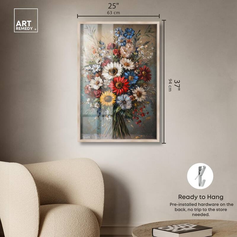 Symphony of Flowers I Shadowbox by Art Remedy