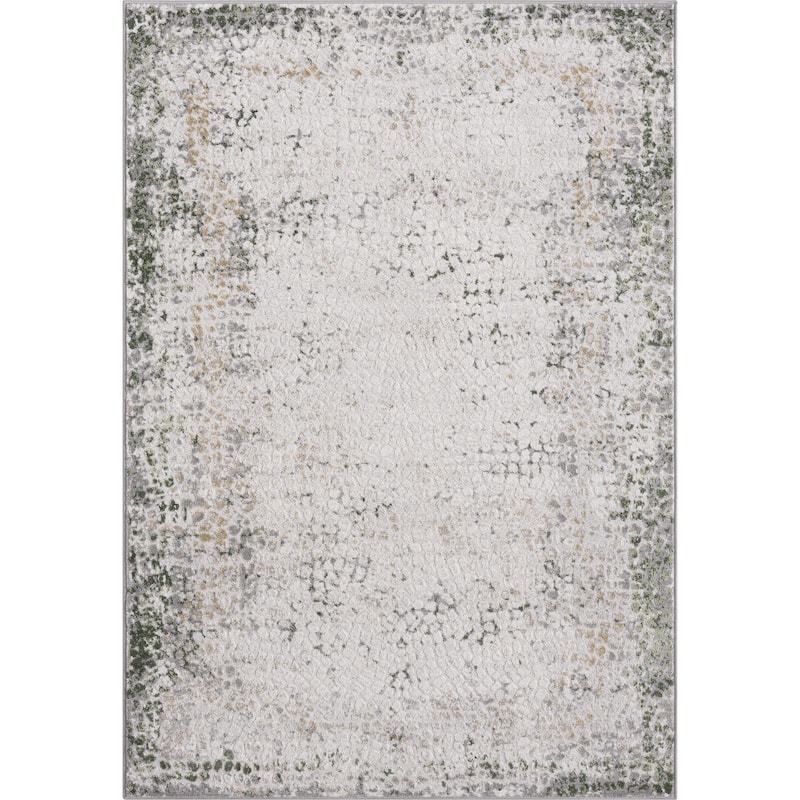 Abani Atlas Collection ATL210A Contemporary Grey Green Area Rug
