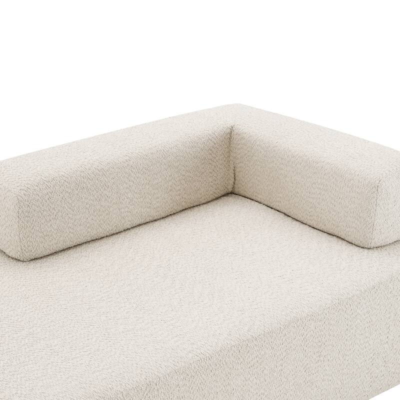 Special-shaped Convertible Compressed Sofa, 2 Colors Beige, 68x36x24 inches, 57 lbs, Living Room