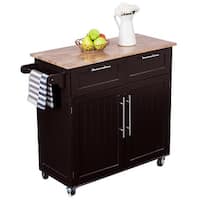 Costway Rolling Kitchen Island Costway Rolling Kitchen Island
