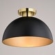 preview thumbnail 11 of 11, Devon 12.75-in W LED Compatible Mid-Century Modern Semi Flush Mount Ceiling Light