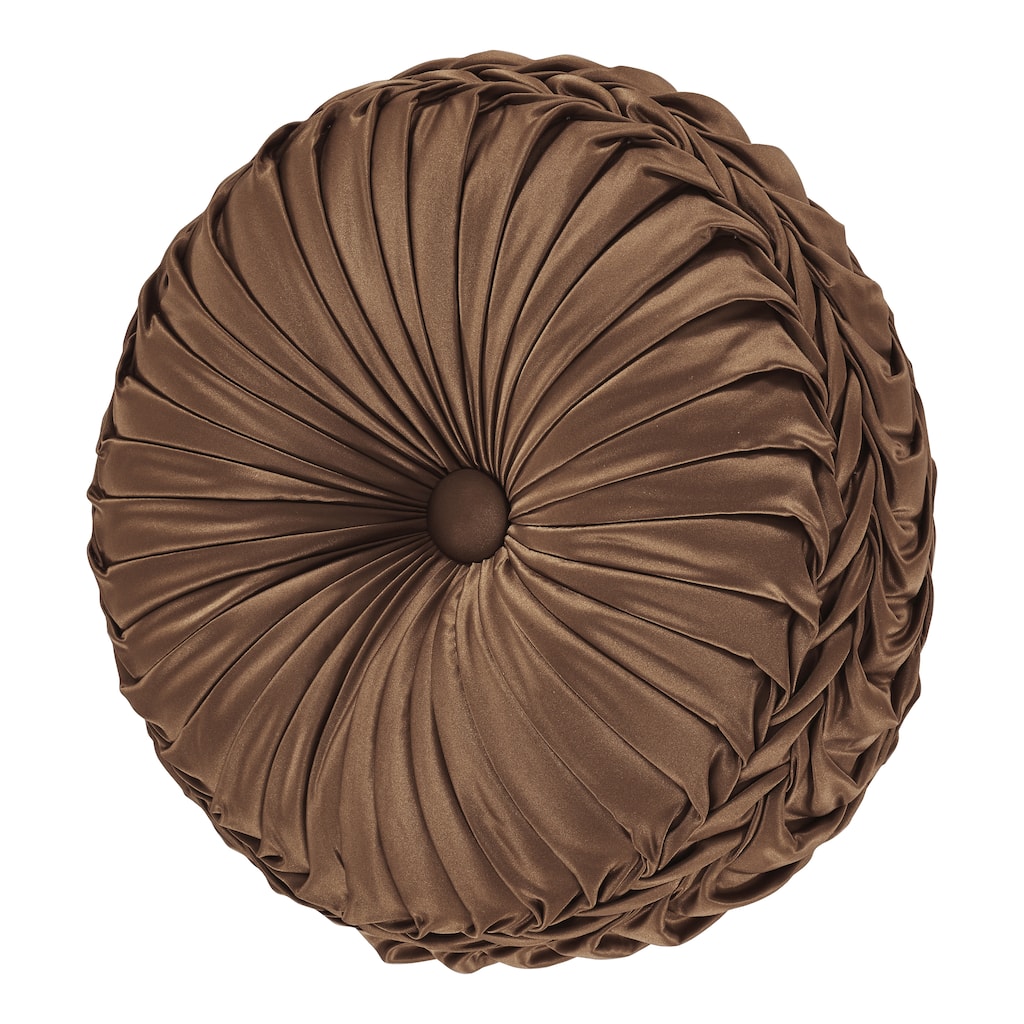 J. Queen New York Surano Tufted Round Decorative Throw Pillow