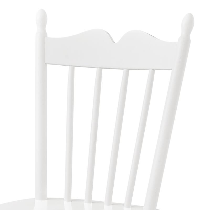 Solid Wood Dining Chairs Set of 2 - N/A