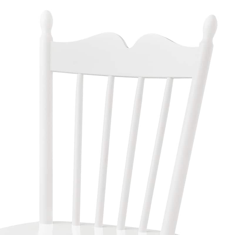 Solid Wood Dining Chairs Set of 6 - N/A