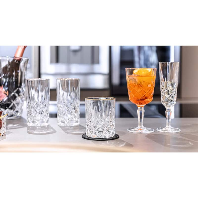 Nachtmann Set of 4 Noblesse Crystal Cocktail Glasses - 12 oz