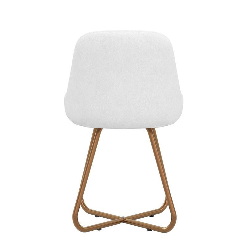 VECELO Accent Chair Velvet Comfy Lounge Chairs for Bedroom, Upholstered Barrel Vanity Chair with Back, Mid Century Makeup Chair