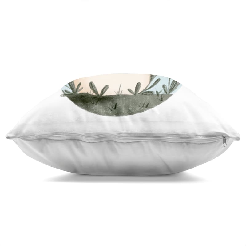Stupell Smiling Mushroom In Nature Decorative Printed Throw Pillow Design by Sarah Hickman
