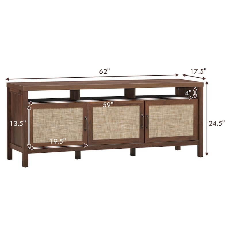 Gymax TV Stand Entertainment Media Center for TV's up to 65'' w/ - See Details