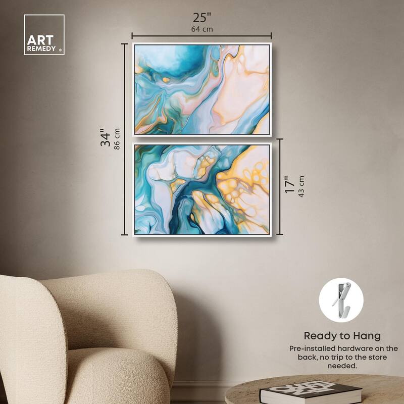 Visions Pastel III Canvas Set of 2 by Art Remedy