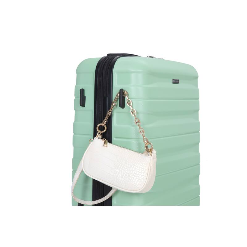 3 Piece Luggage Sets with Double Spinner Wheels and TSA Lock, Expandable Durable PC Hardside Lightweight Suitcase for Men Women