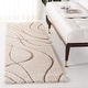 preview thumbnail 34 of 213, SAFAVIEH Florida Shag Sigtraud Abstract Waves 1.2-inch Thick Rug 2'3" x 11' Runner - Cream/Beige - Runner