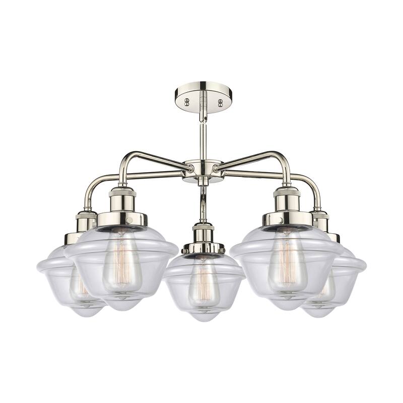 Innovations Lighting Oxford - 5 Light 25" Stem Hung Chandelier