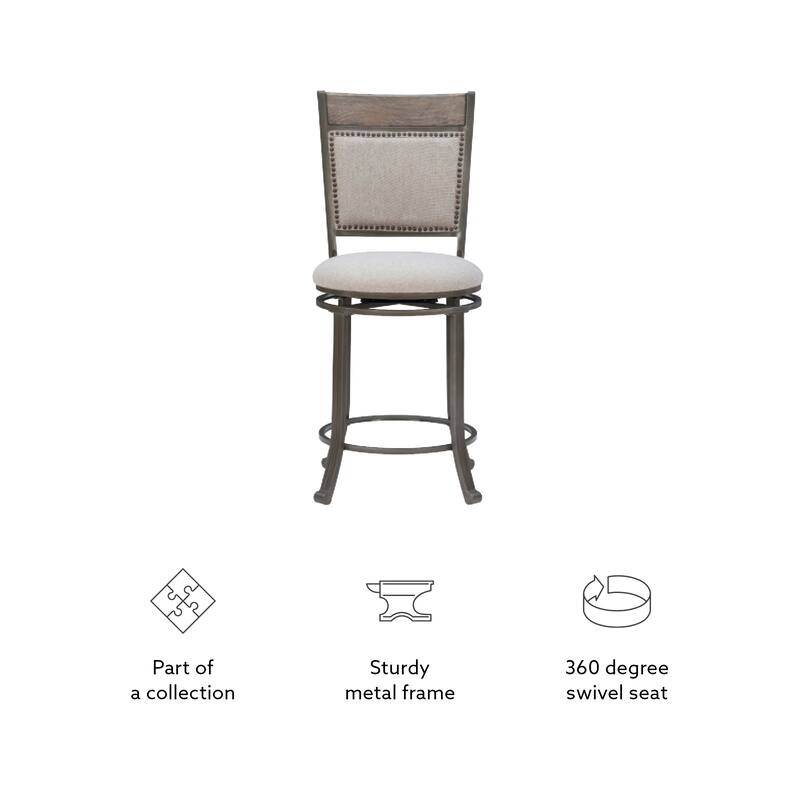 Linon Franklin Swivel Counter Stool