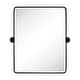 preview thumbnail 151 of 157, TEHOME Woodvale Rectangle Vertical Metal Wall Mirrors