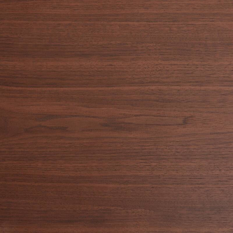 Coffee Table Walnut Wood Surface and Black Metel Feet