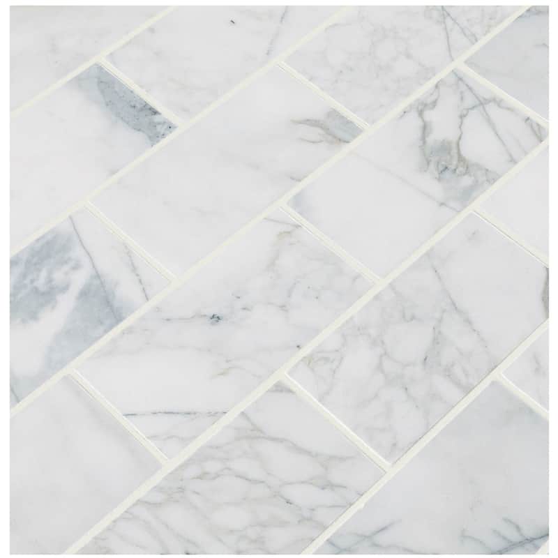 Ackland AKM-S-3X6TLH-CA 3" x 6" Marble Solid Wall Tile - Honed Visual