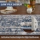 preview thumbnail 13 of 38, Washable Area Rug for Entryway Moss Soft Indoor Door Mat Distressed Floral Low-Pile Kitchen Rugs