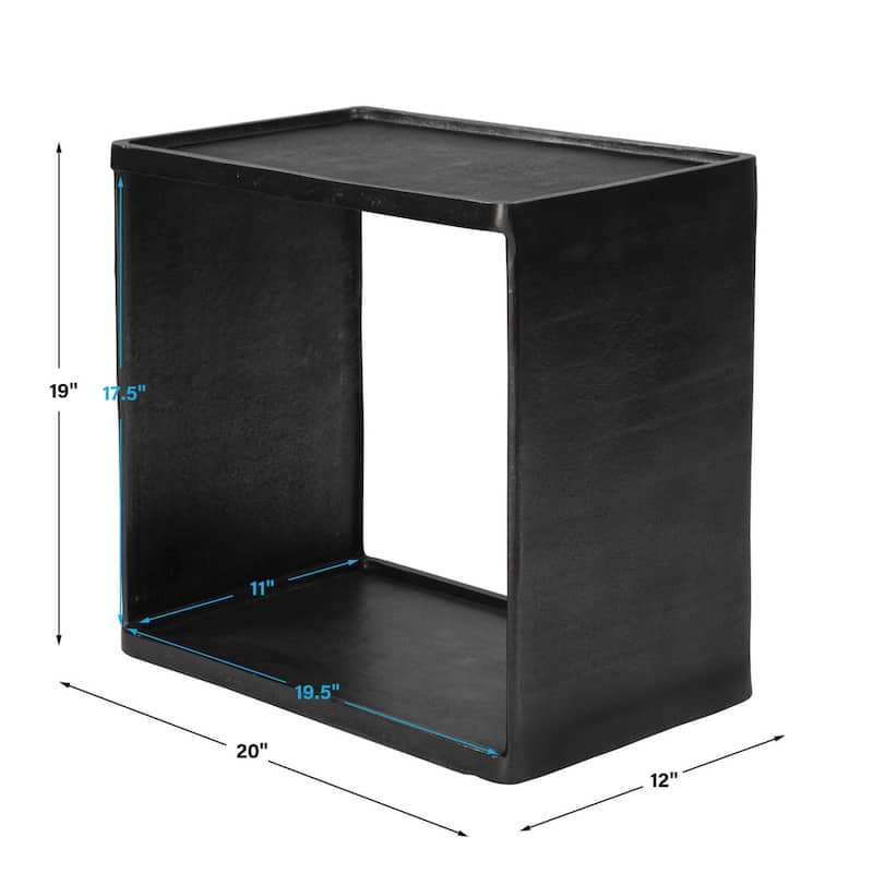 Uttermost Derwent 20"W Modern Industrial Side Accent Table with Tray