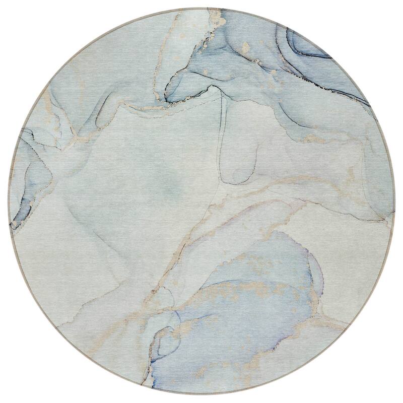 Halo Artistic Abstract Weather Resistant Classic Meets Modern Runner Outdoor Rug