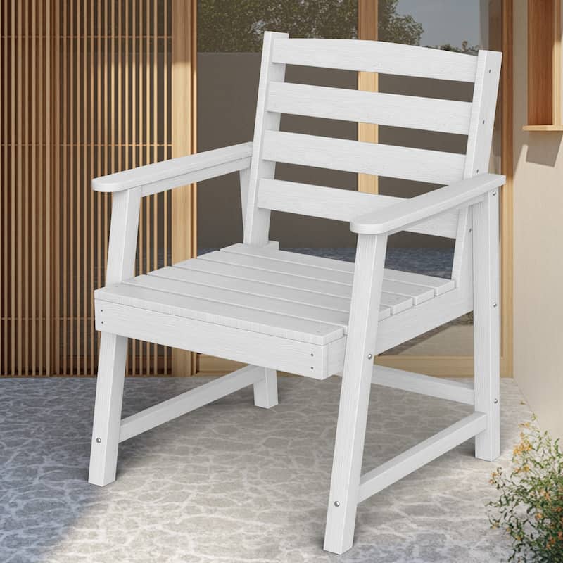 HDPE Outdoor All-weather chair, suitable for multiple scenarios - White