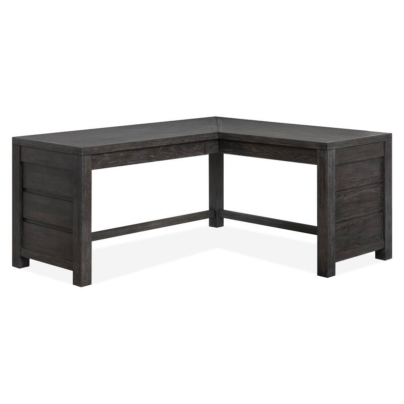 Magnussen Home Plum Creek Ravenwood Black L-Desk - 70''W x 60''D x 31''H