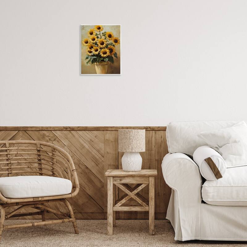 Stupell Sunny Sunflowers Arrangement Wall Plaque Art Design By Franklyn Gregory