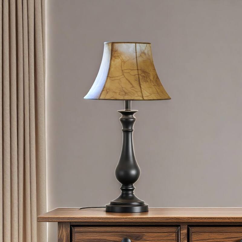 HomeRoots Light Yellow Parchment Bell Lamp Shade - 12"x12"x10"