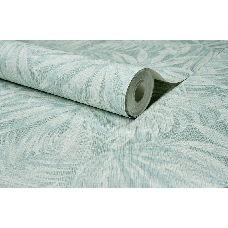 Chesapeake Sonny Light Blue Fronds Wallpaper