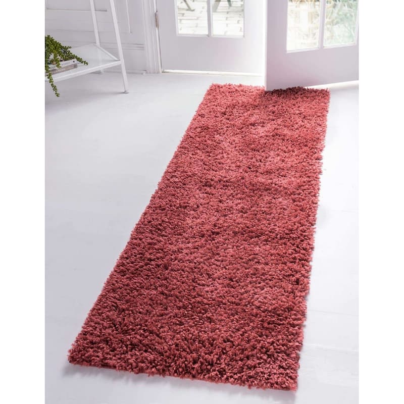 Shag Turhal Collection Area Rug - Poppy - 2'7"x16'5"